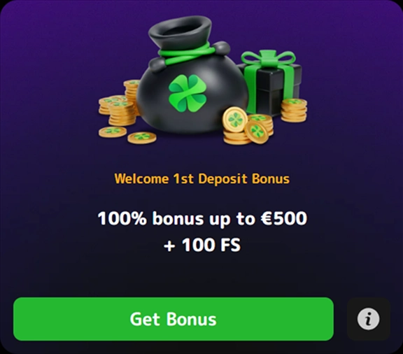 welcome-bonus-2 Welcome 1st Deposit Bonus pengesekk med kløver